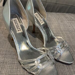 California Silver Badgley Mischka Wedding Shoes
